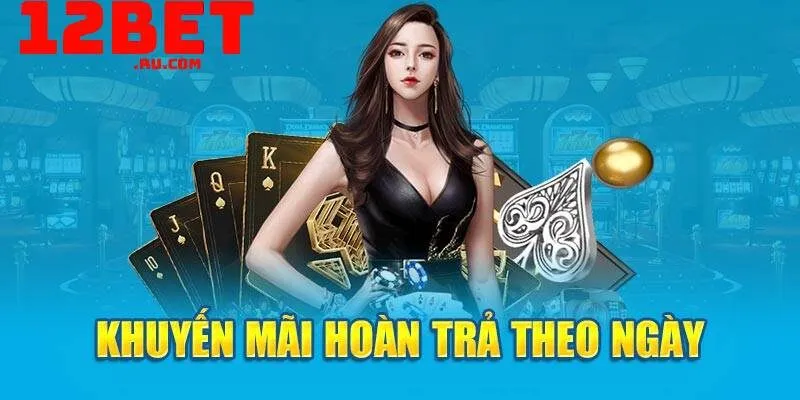 Hoàn trả cược 1.5% 12BET – Ưu đãi vàng giúp tăng vốn cược 3 hoàn trả cược khác nhau