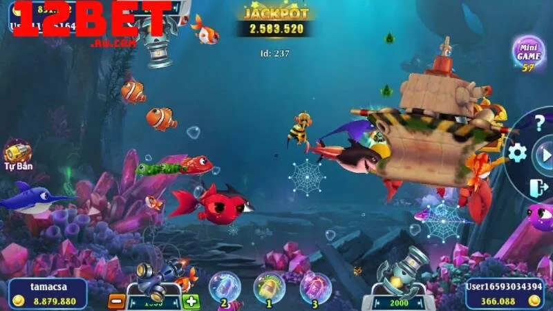 Bắn cá hải tặc 12BET - Săn cá khủng và rinh thưởng cực to 3 săn cá hải tặc