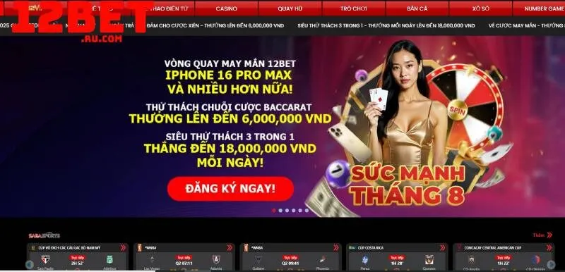 Đăng nhập 12BET 3 đăng nhập dự phòng