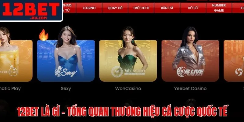 Giới thiệu 12BET 1 Giới thiệu 12BET nền tảng cá cược quốc tế 17 năm uy tín vững chắc