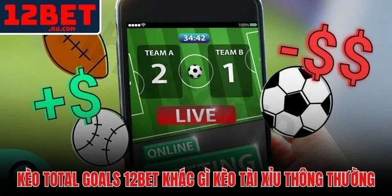 Kèo Bàn Thắng 12BET | Phân Tích Total Goals Và Tối Ưu 2 Kèo bàn thắng 12BET với odds rời rạc vượt trội Tài Xỉu nhị phân